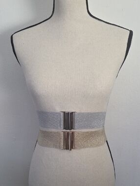 Stretch Waist Belt - Silver Or Gold